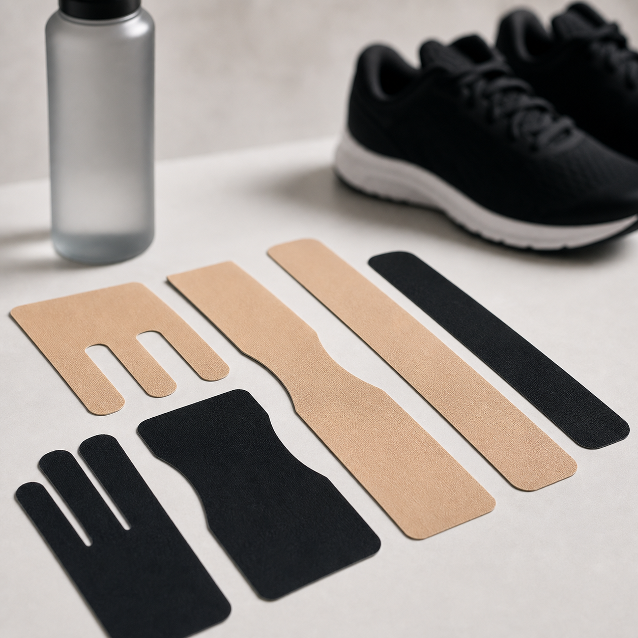 Unbranded athletic tape flat lay