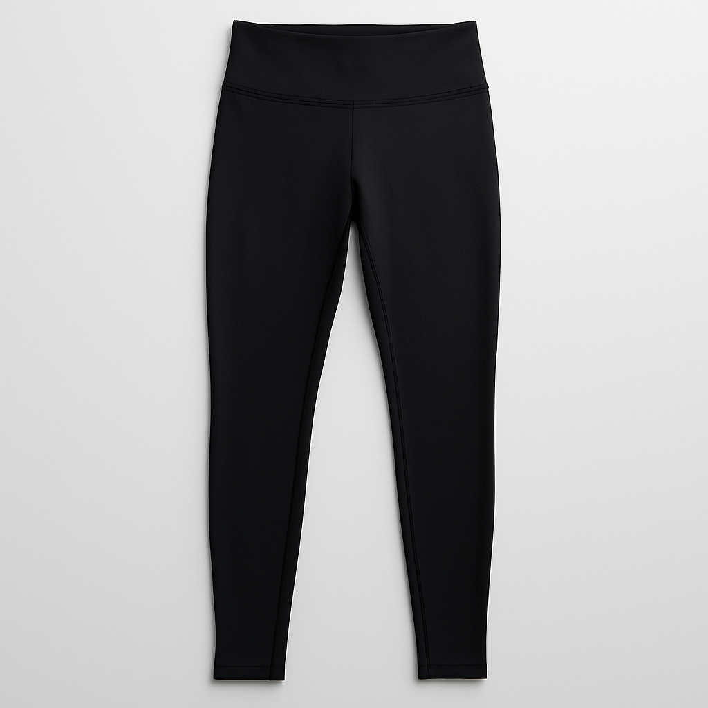 Black athletic compression leggings